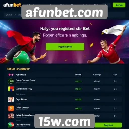 Benefícios de se registrar em afunbet.com